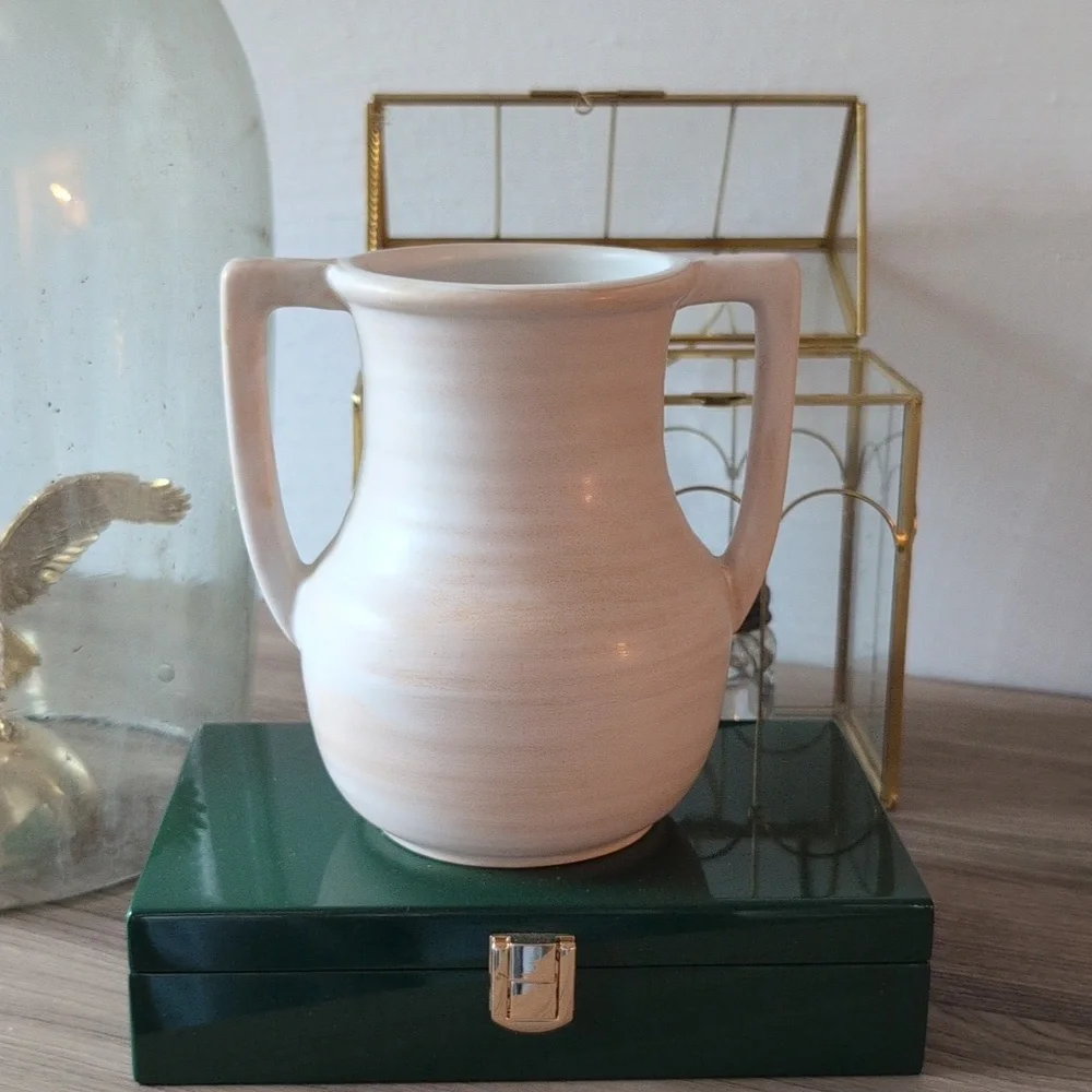 Threshold Cream Ceramic Vase With Handles - Picture 1 of 3